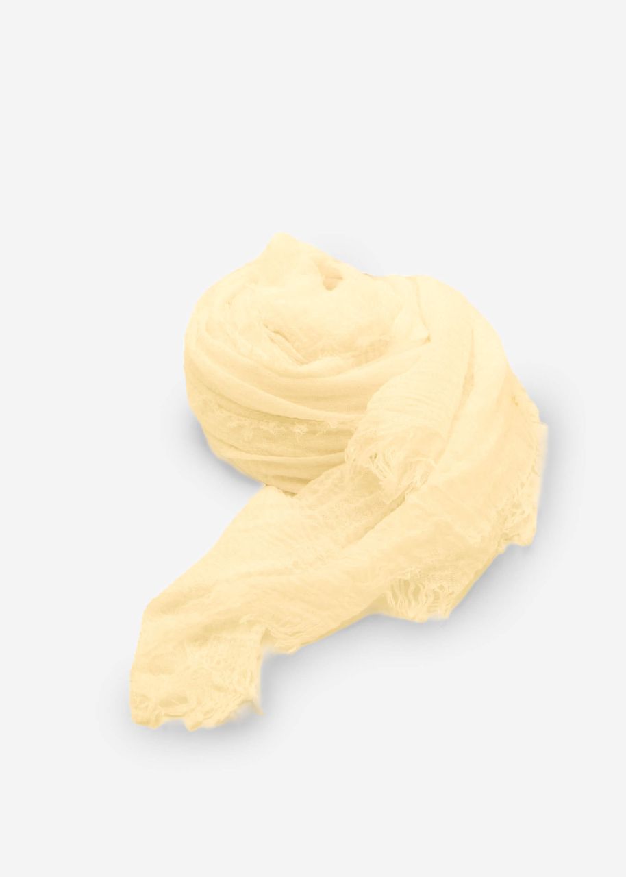 Muslin scarf, yellow