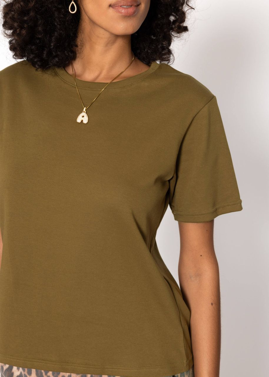 Round neck T-shirt - brown