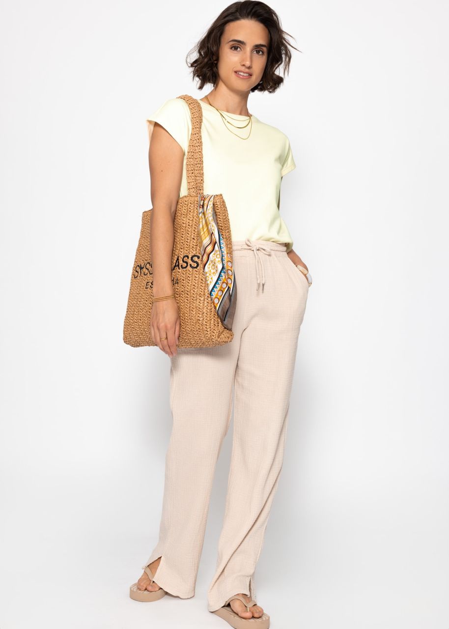 Sweatshirt with back detail - butter yellow