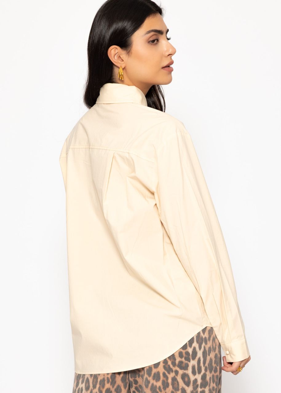 Flared blouse - butter yellow