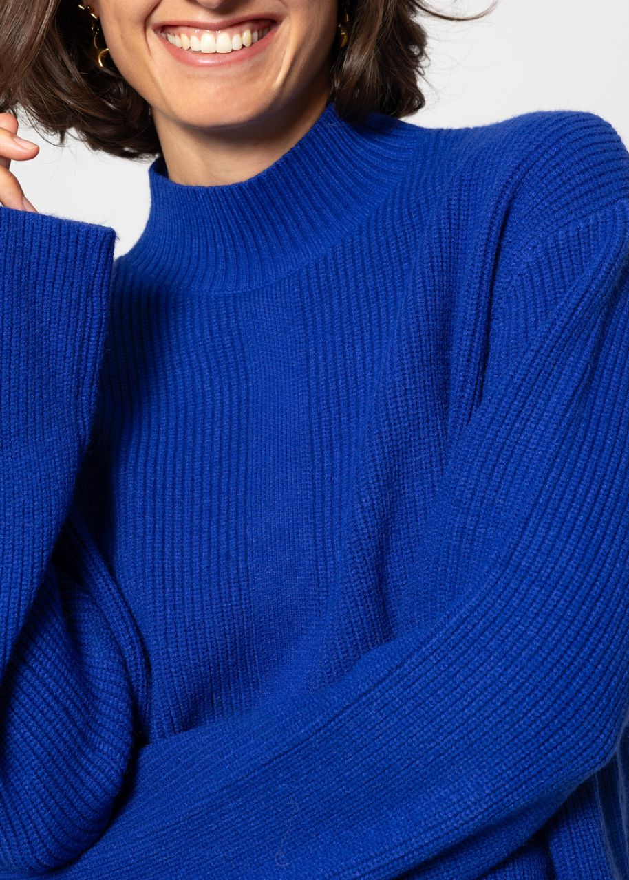 Turtleneck jumper - royal blue