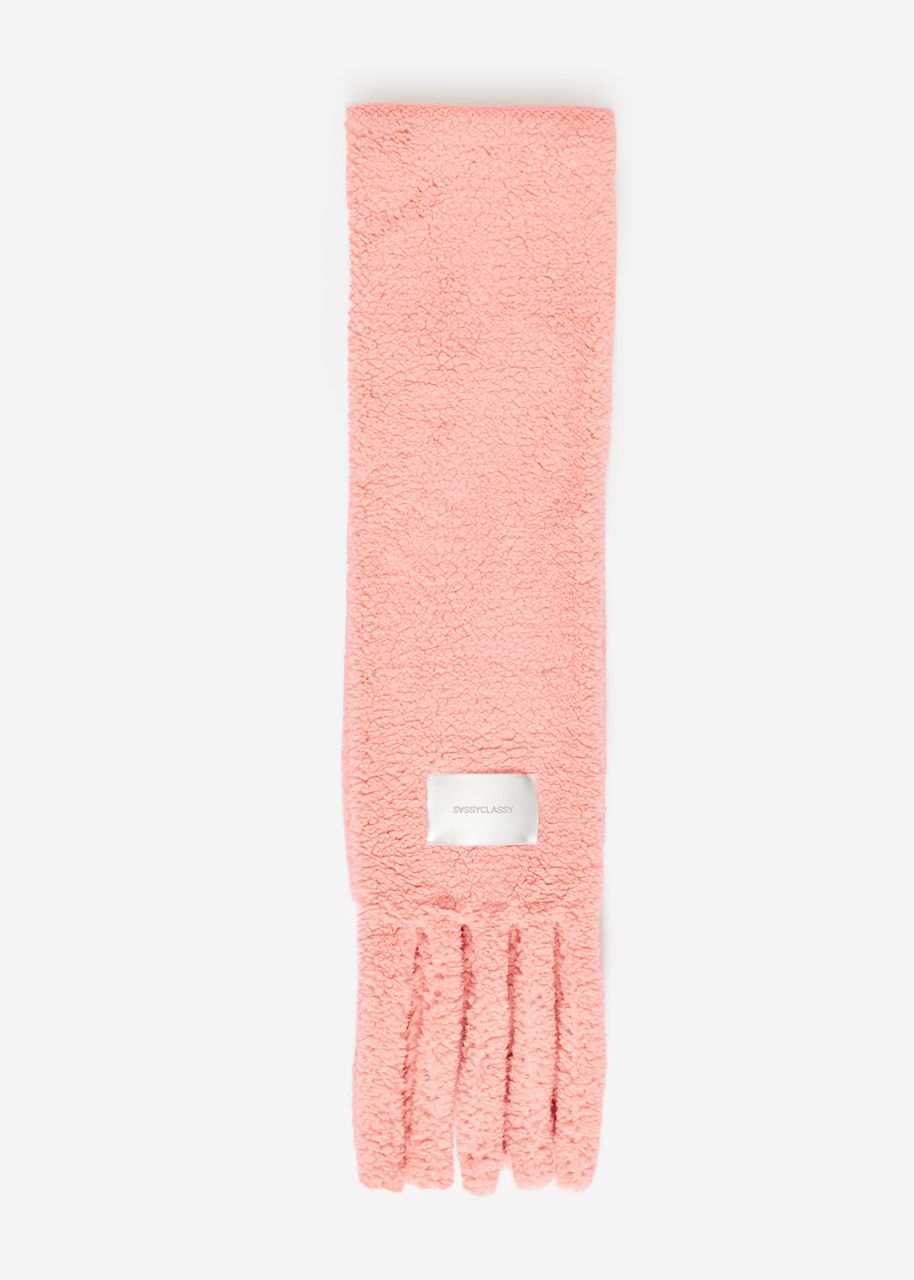 Teddy scarf - pink