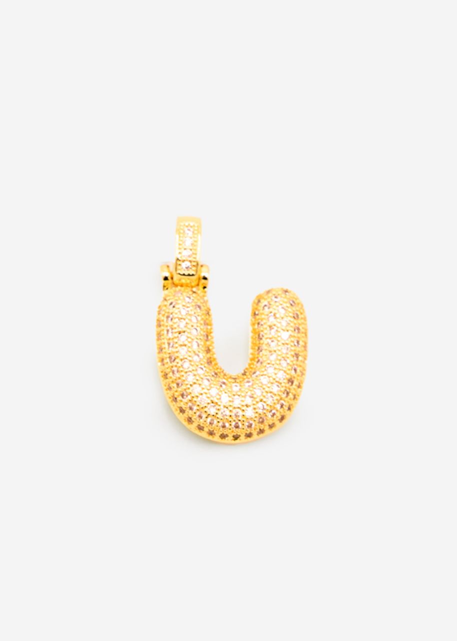 Letter chain - U - gold