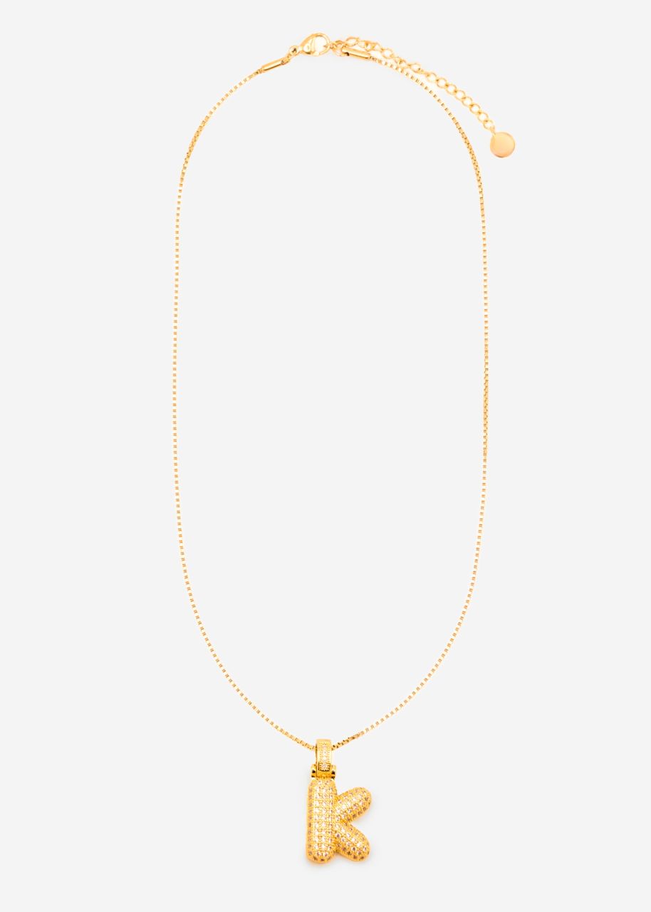 Letter chain - K - gold