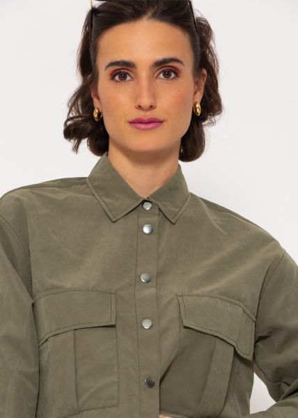 Short blouse jacket - khaki