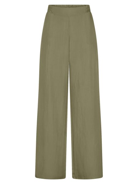 Slip pants in viscose, khaki