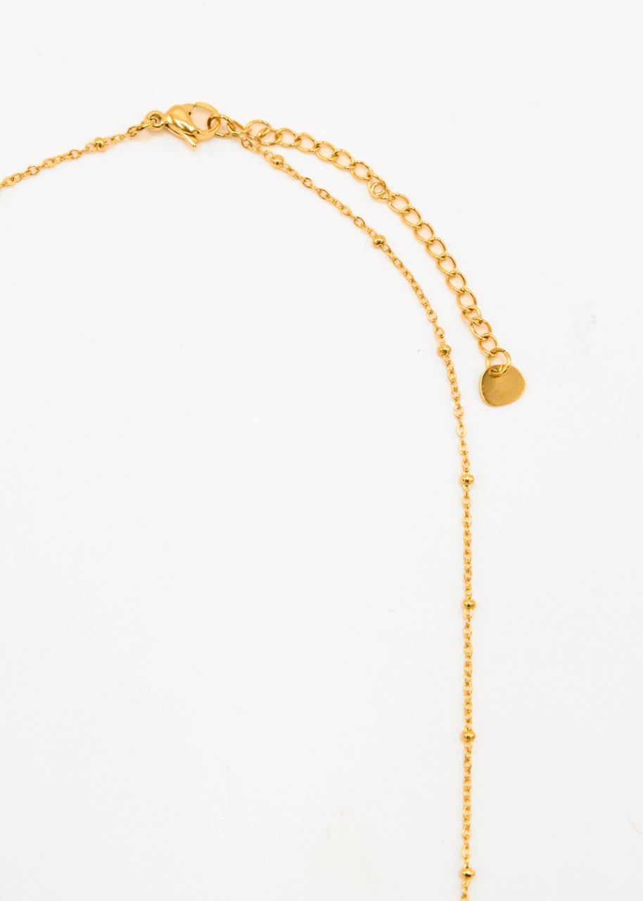 Necklace with pearls - gold