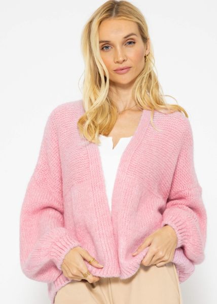 Fluffy cardigan - pink