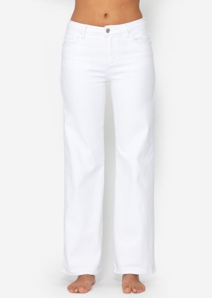 Flared jeans - white