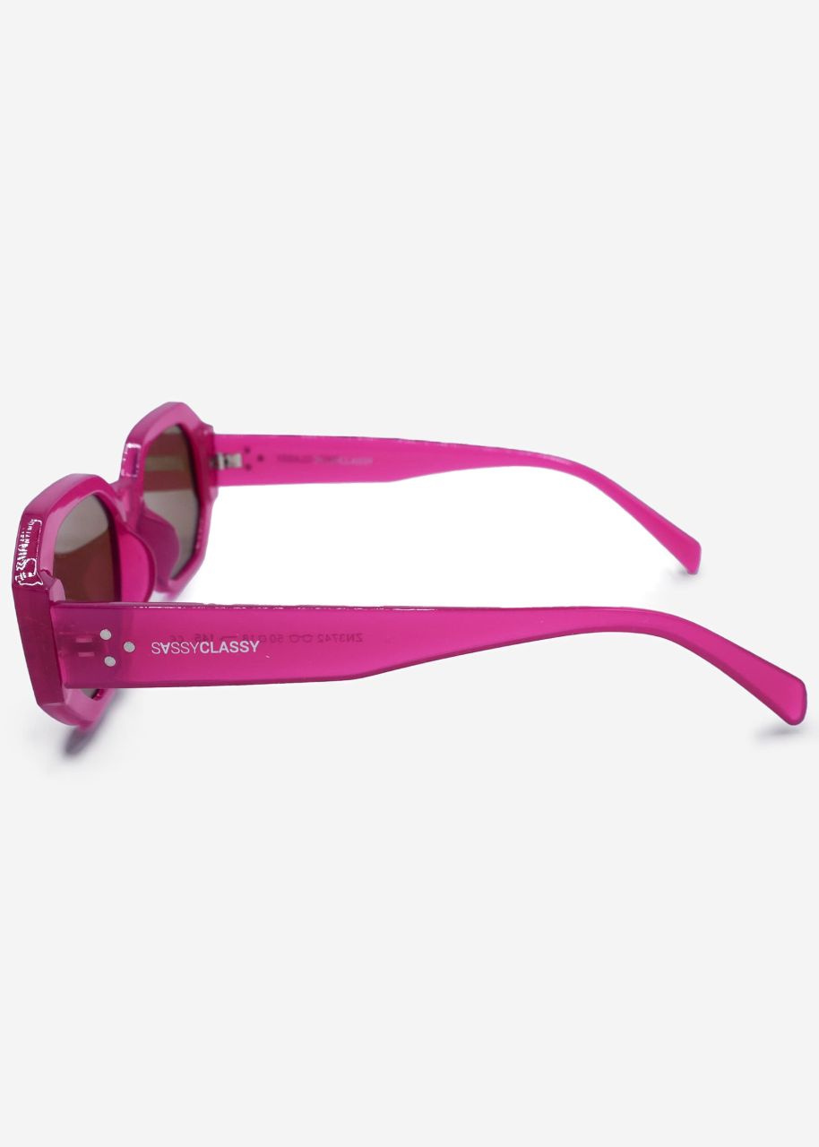 Large sunglasses - pink