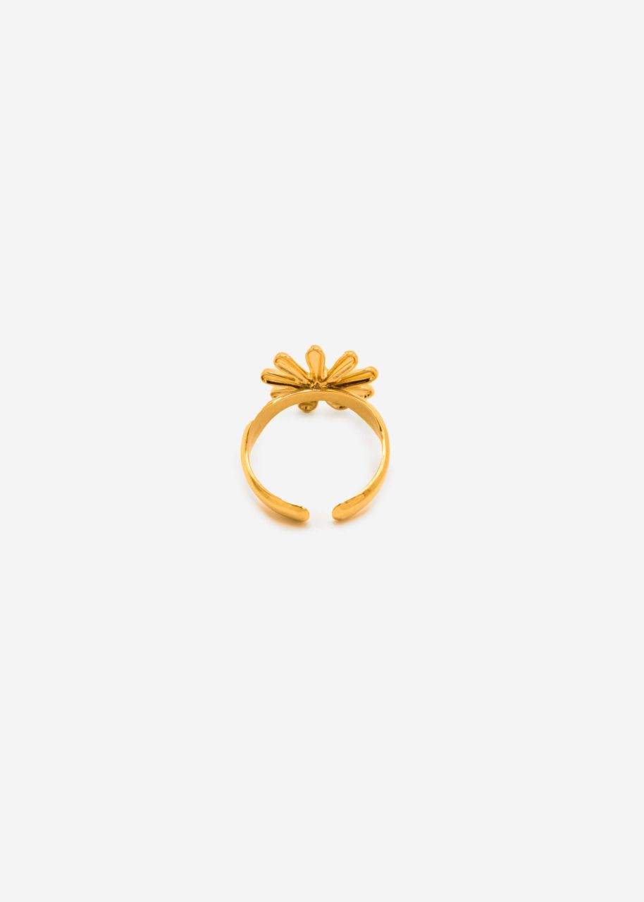 Ring with blossom - gold