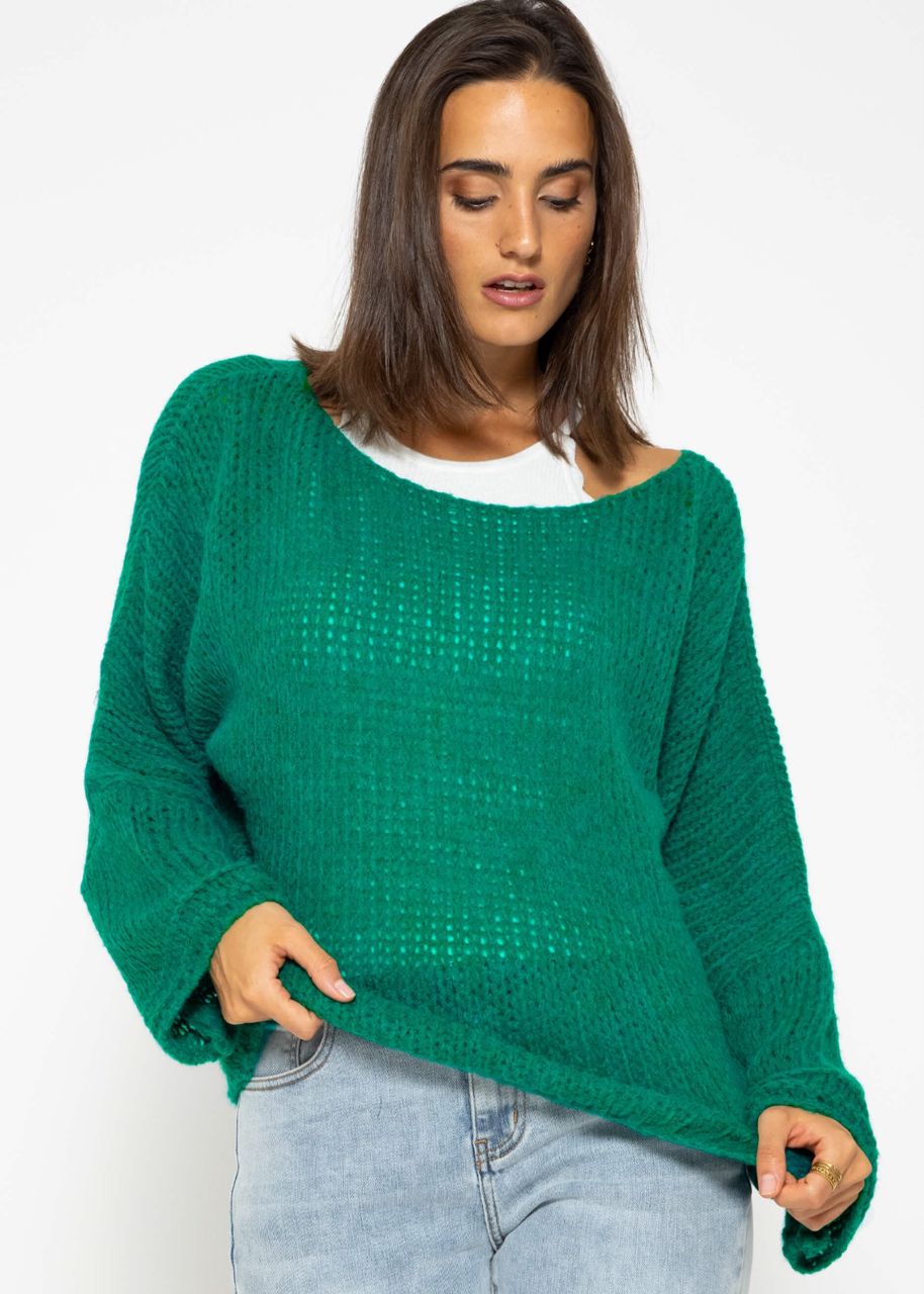 Oversize jumper, green