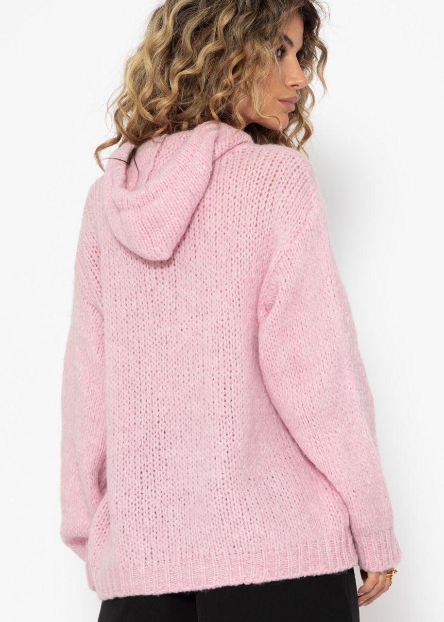 Jumper with hoodie - pink