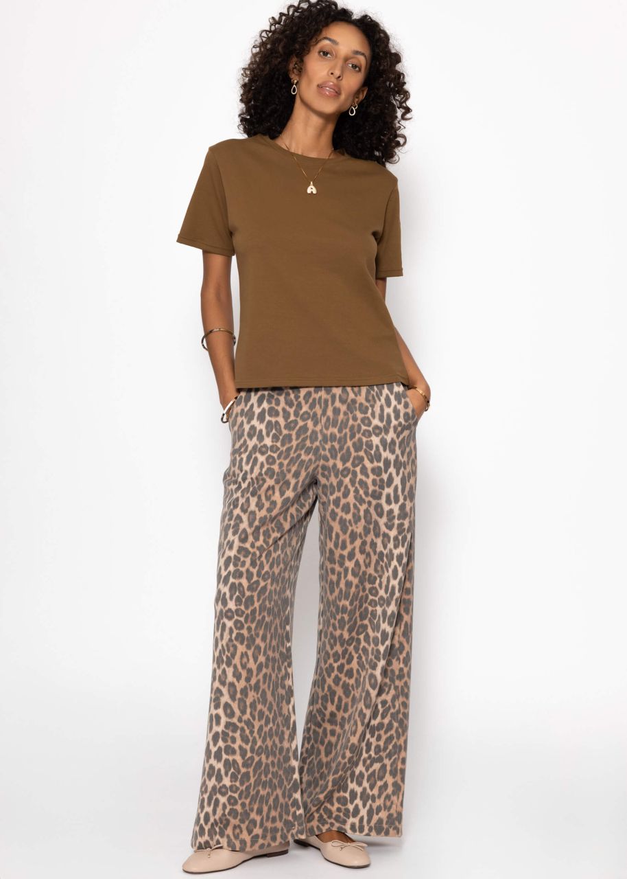Round neck T-shirt - brown