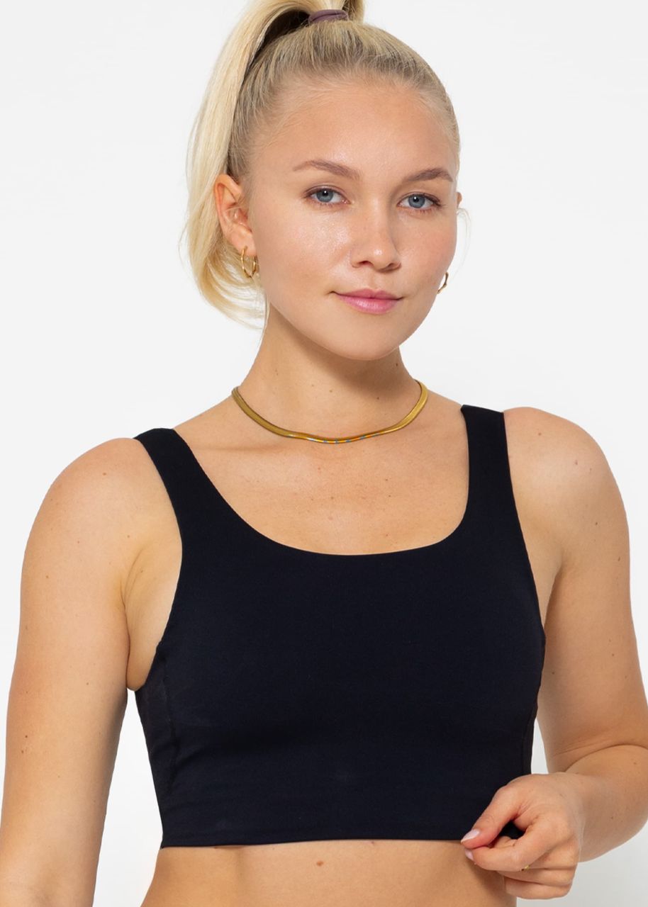 Basic sports bra - black