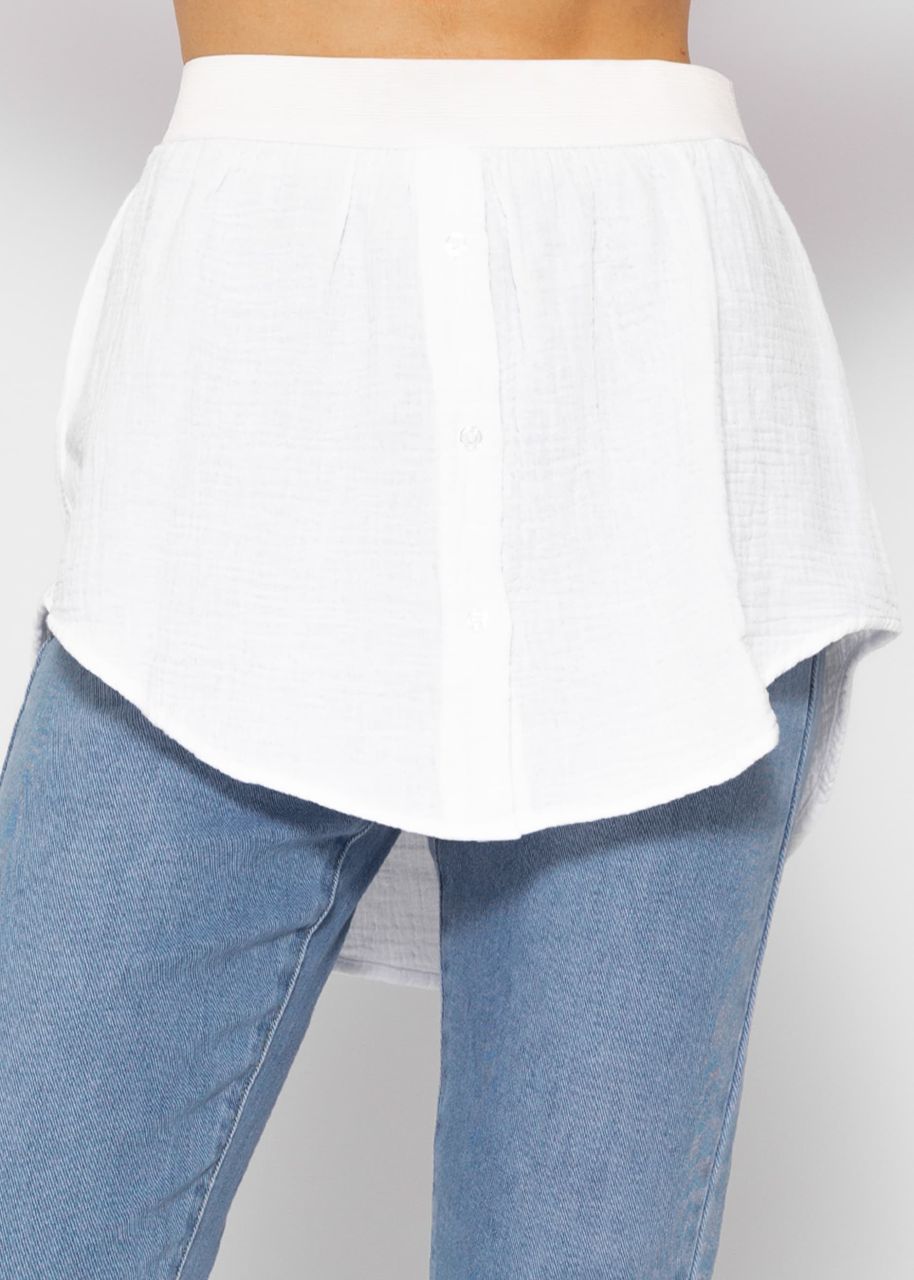 Muslin blouse skirt - white