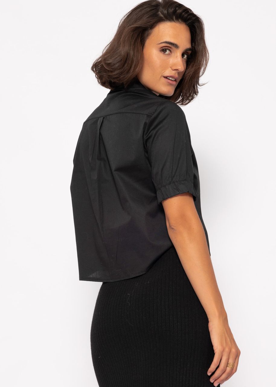 Poplin blouse - black