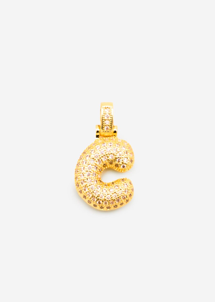 Letter chain - C - gold