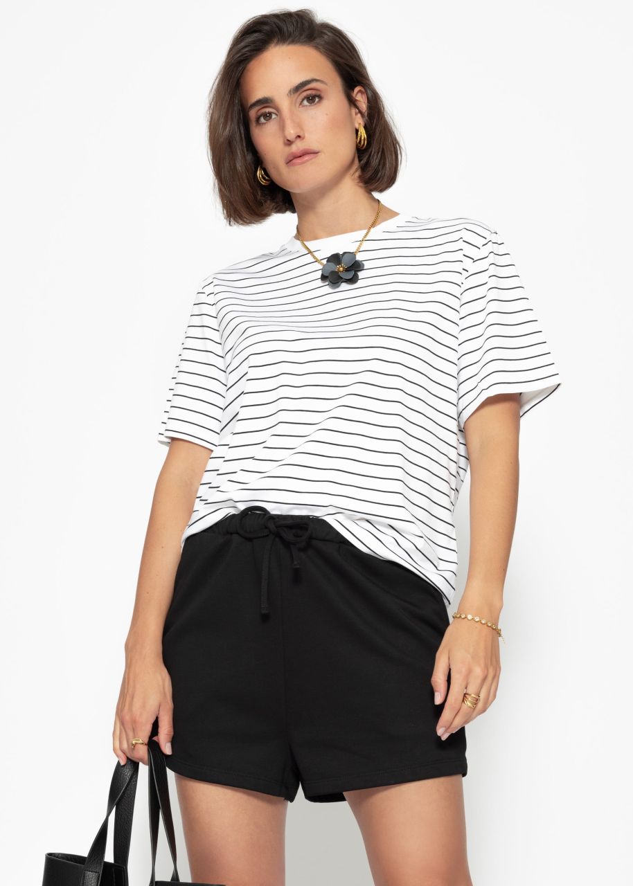 Striped T-shirt - offwhite