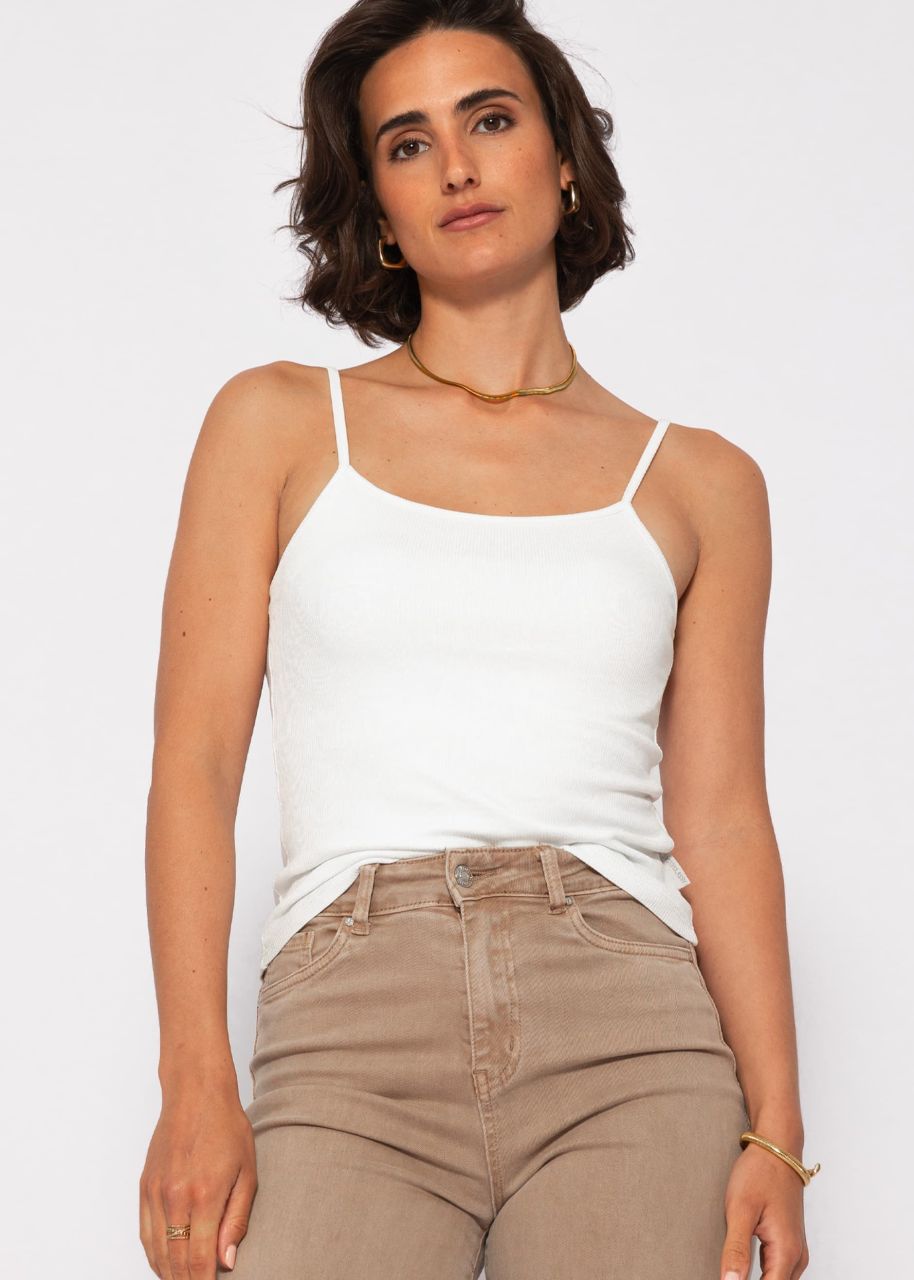 Strap top - offwhite