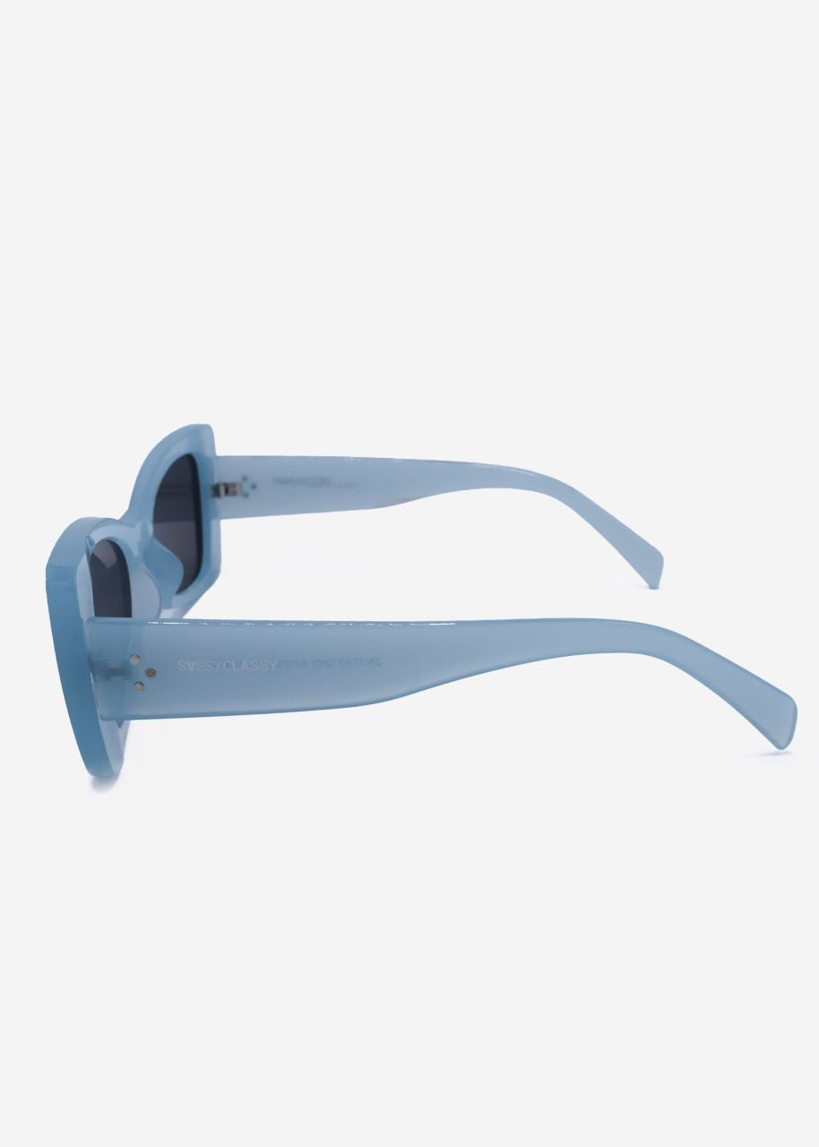 Square sunglasses - light blue