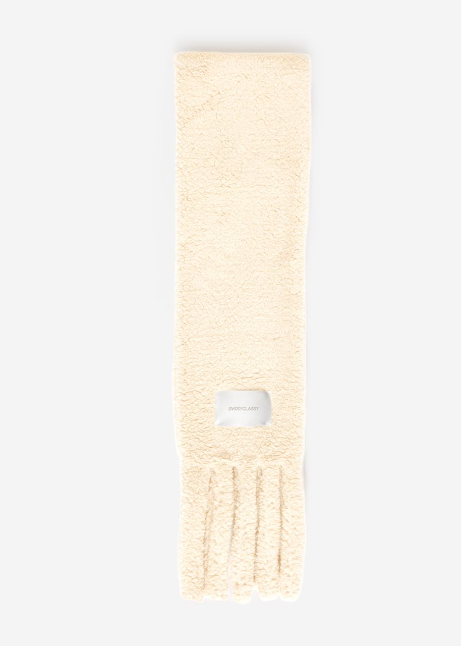 Teddy scarf - offwhite