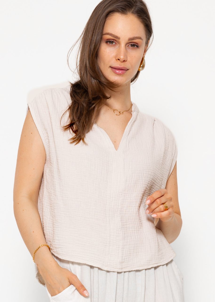 Muslin shirt - light beige