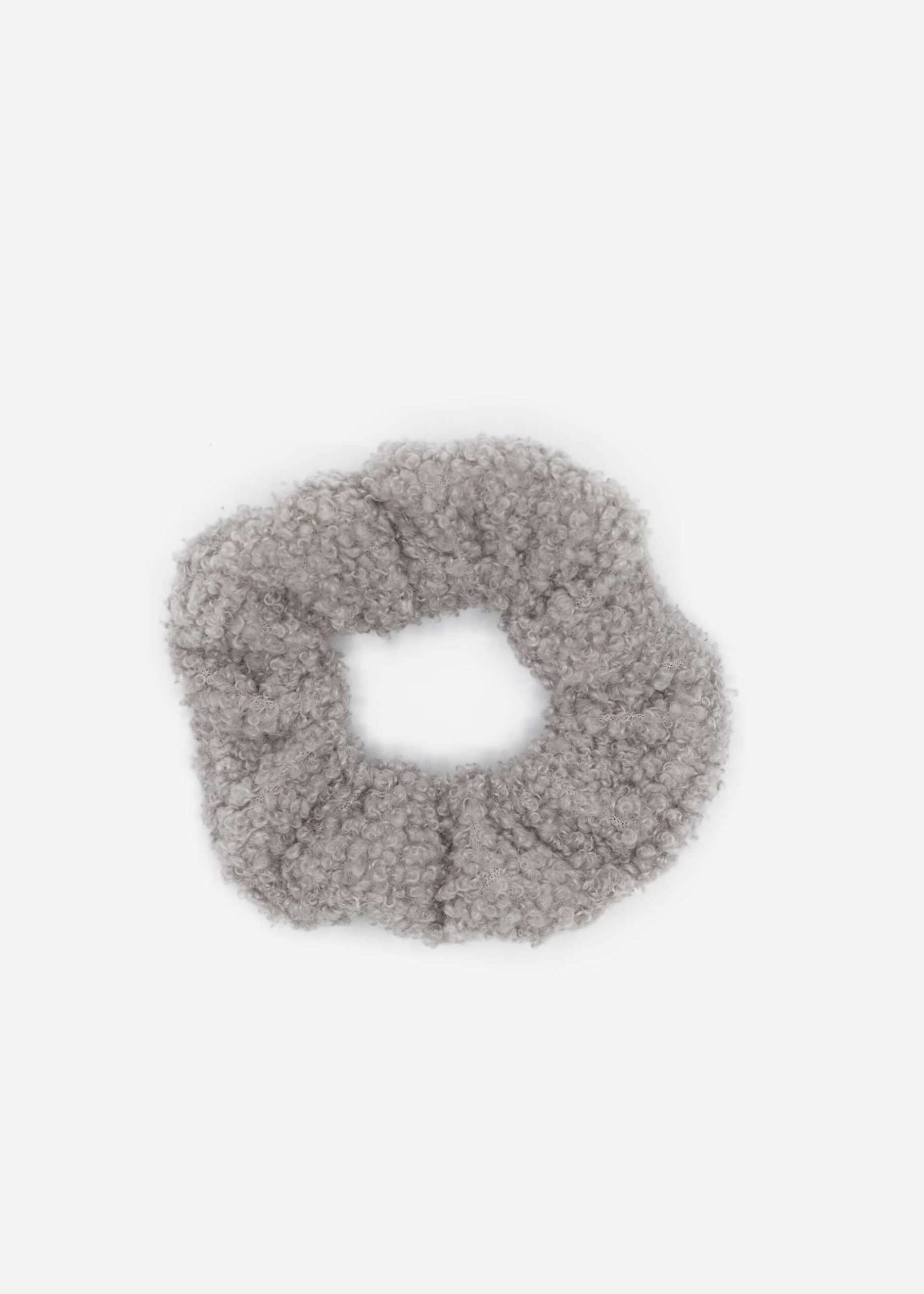 Teddy scrunchie - grey