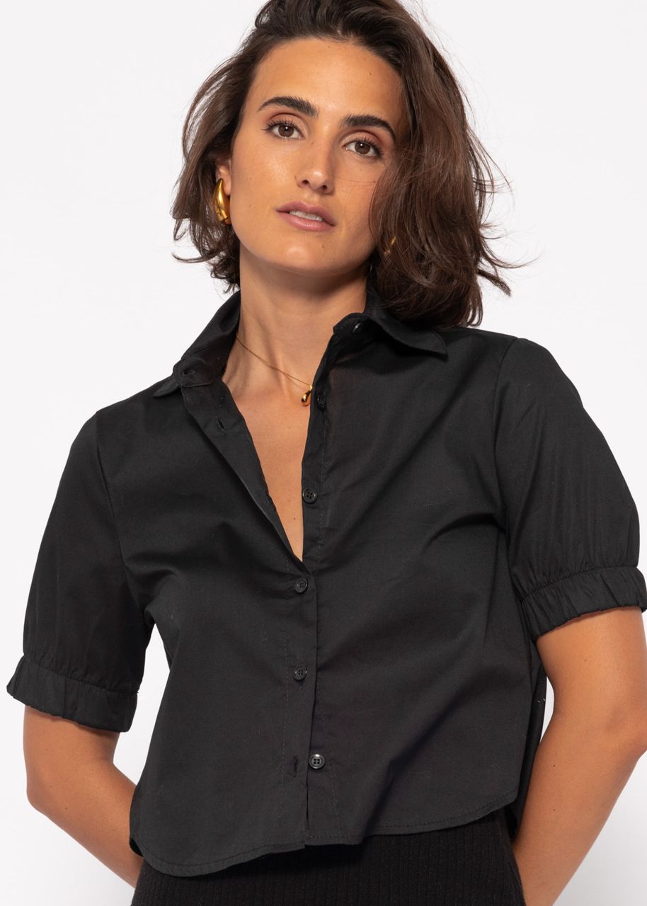 Poplin blouse - black