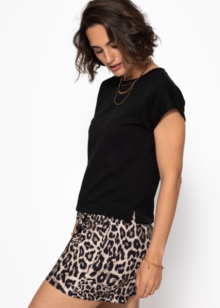 Sweatshirt with back detail - black