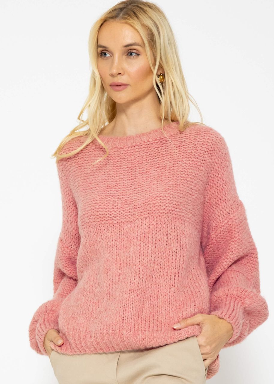 Super fluffy knit jumper - pink