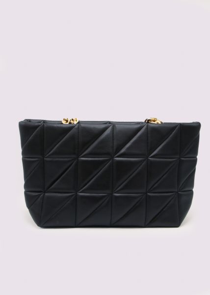 Bag with chain handle, black