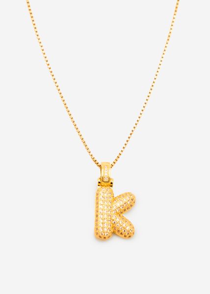 Letter chain - K - gold