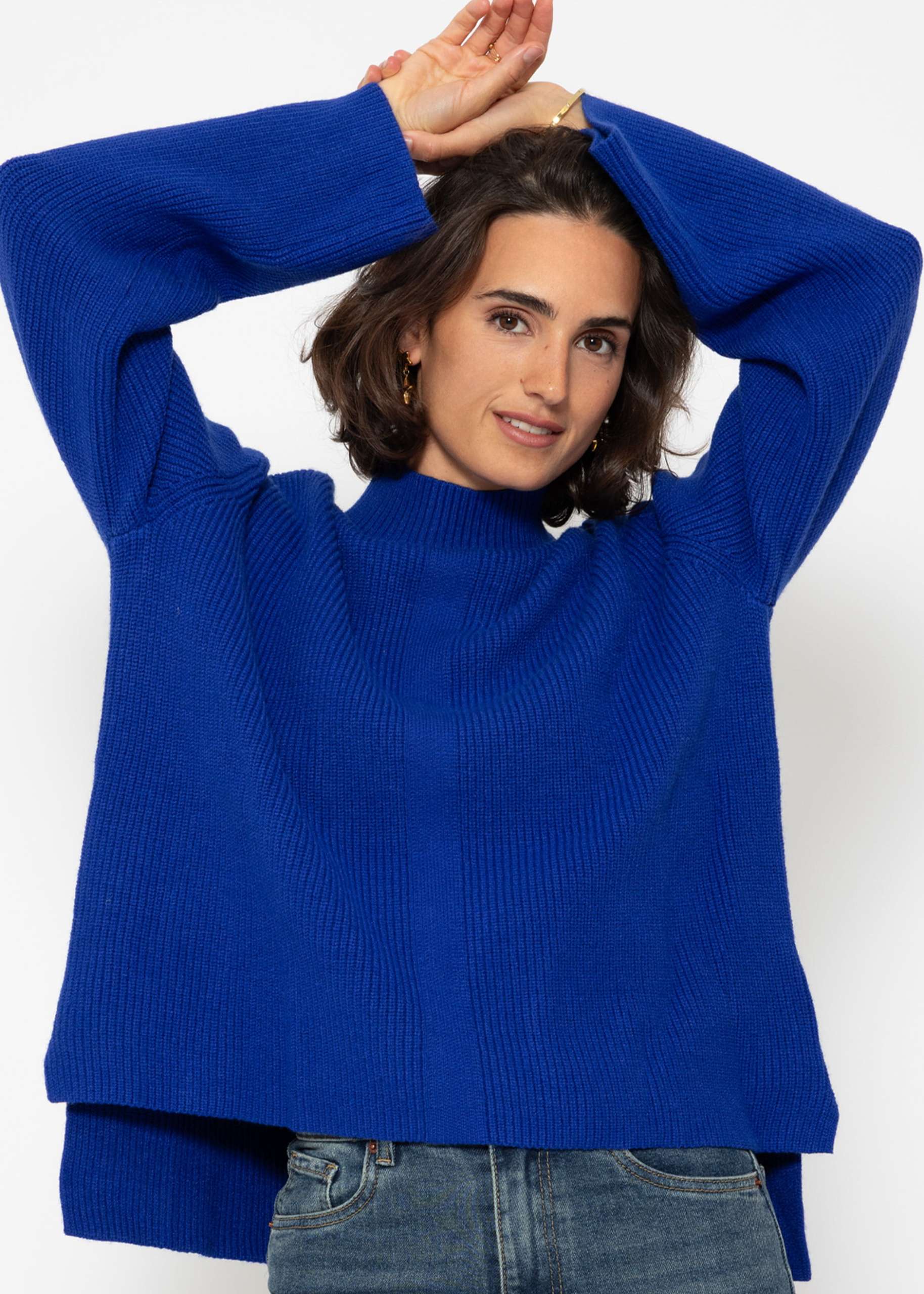 Turtleneck jumper - royal blue