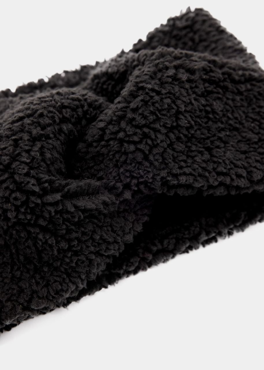 Teddy headband - black