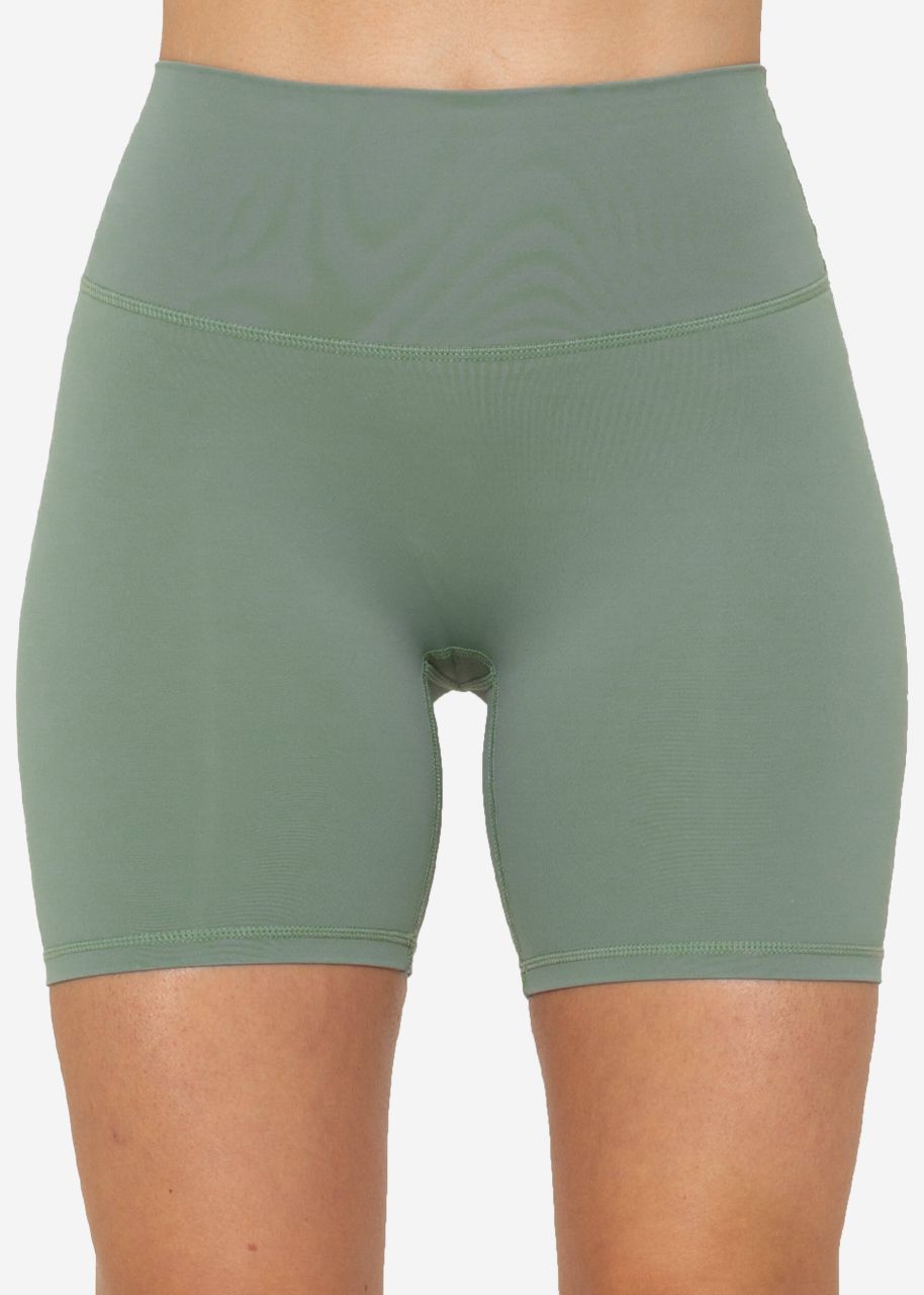 Short sports leggings - khaki