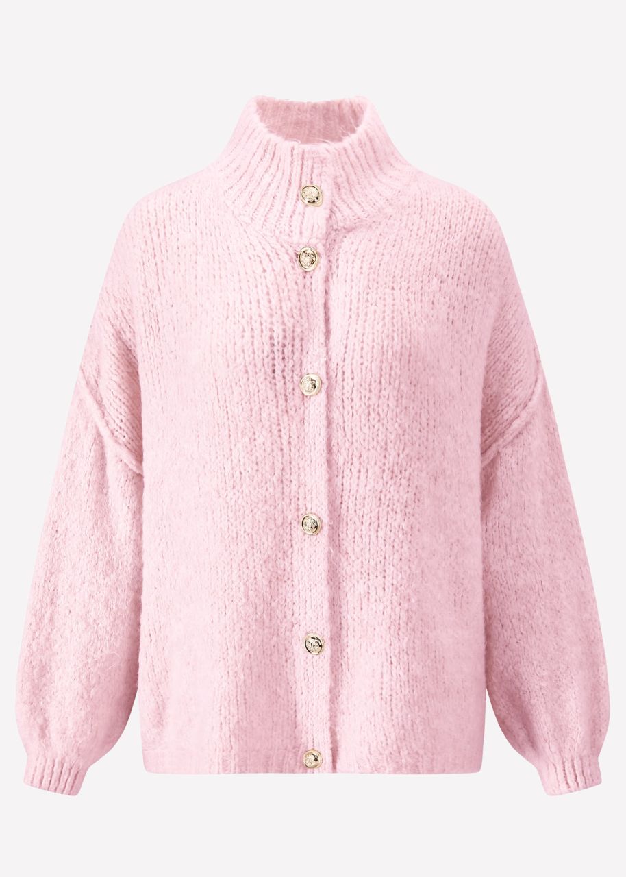 Jessica Haller Cosy oversized cardigan with buttons - pink