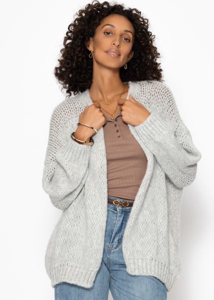 Oversize cardigan - light grey