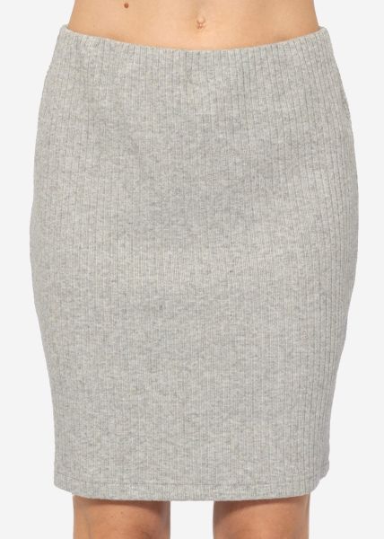 Rip Jersey Skirt, grey