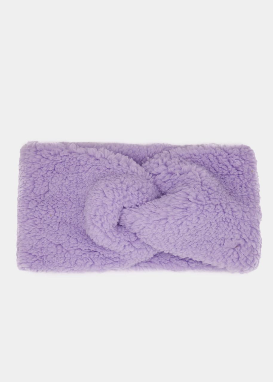 Teddy headband - purple