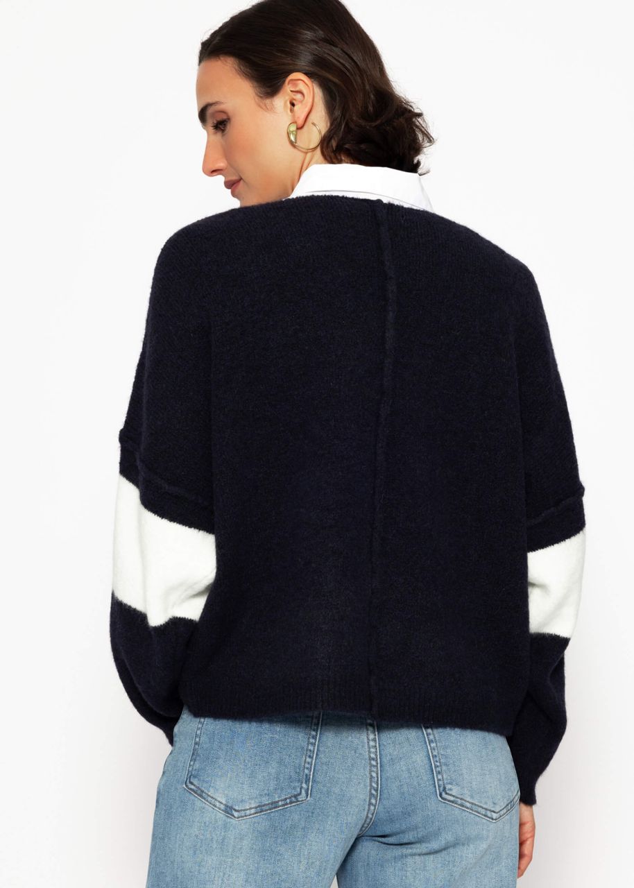 Oversize sweater “NYC” - dark blue