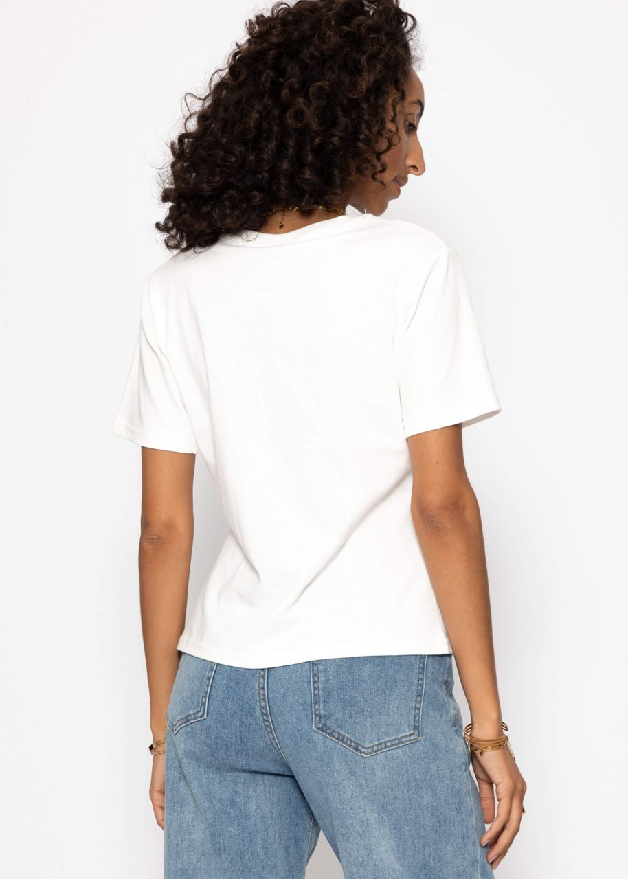 Round neck T-shirt - offwhite