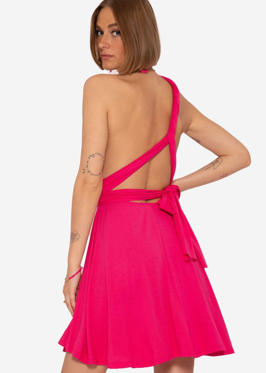 Multiway dress, raspberry red