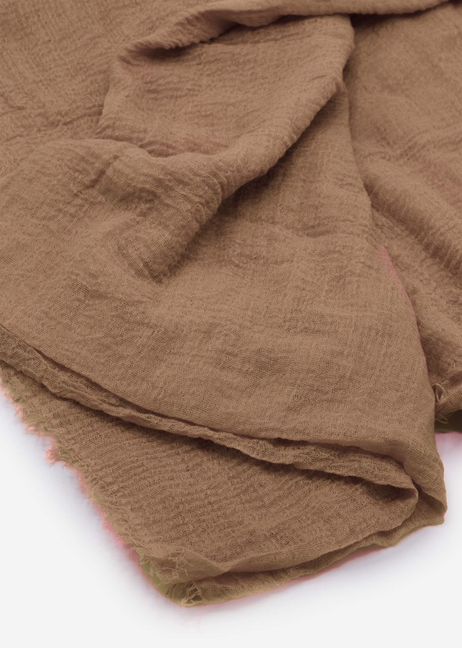 Muslin scarf - light brown