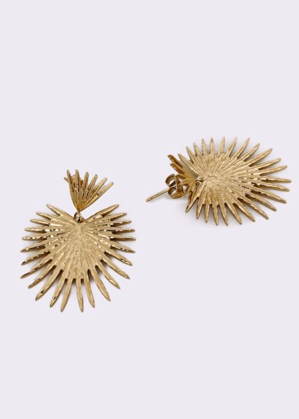 Stud earrings, gold
