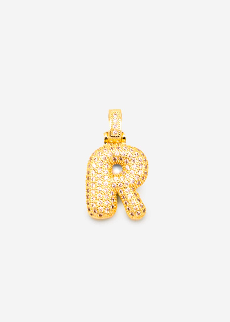 Letter chain - R - gold