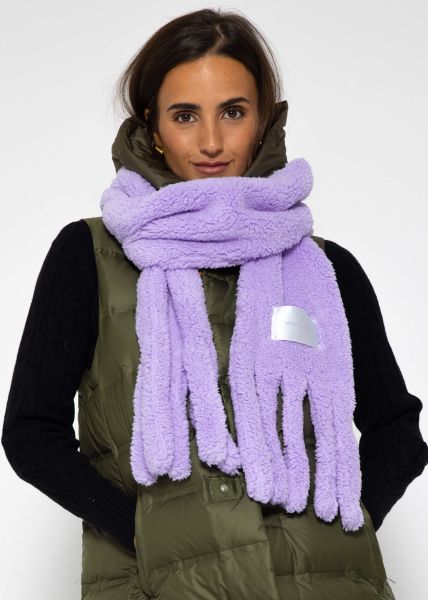 Teddy scarf - purple