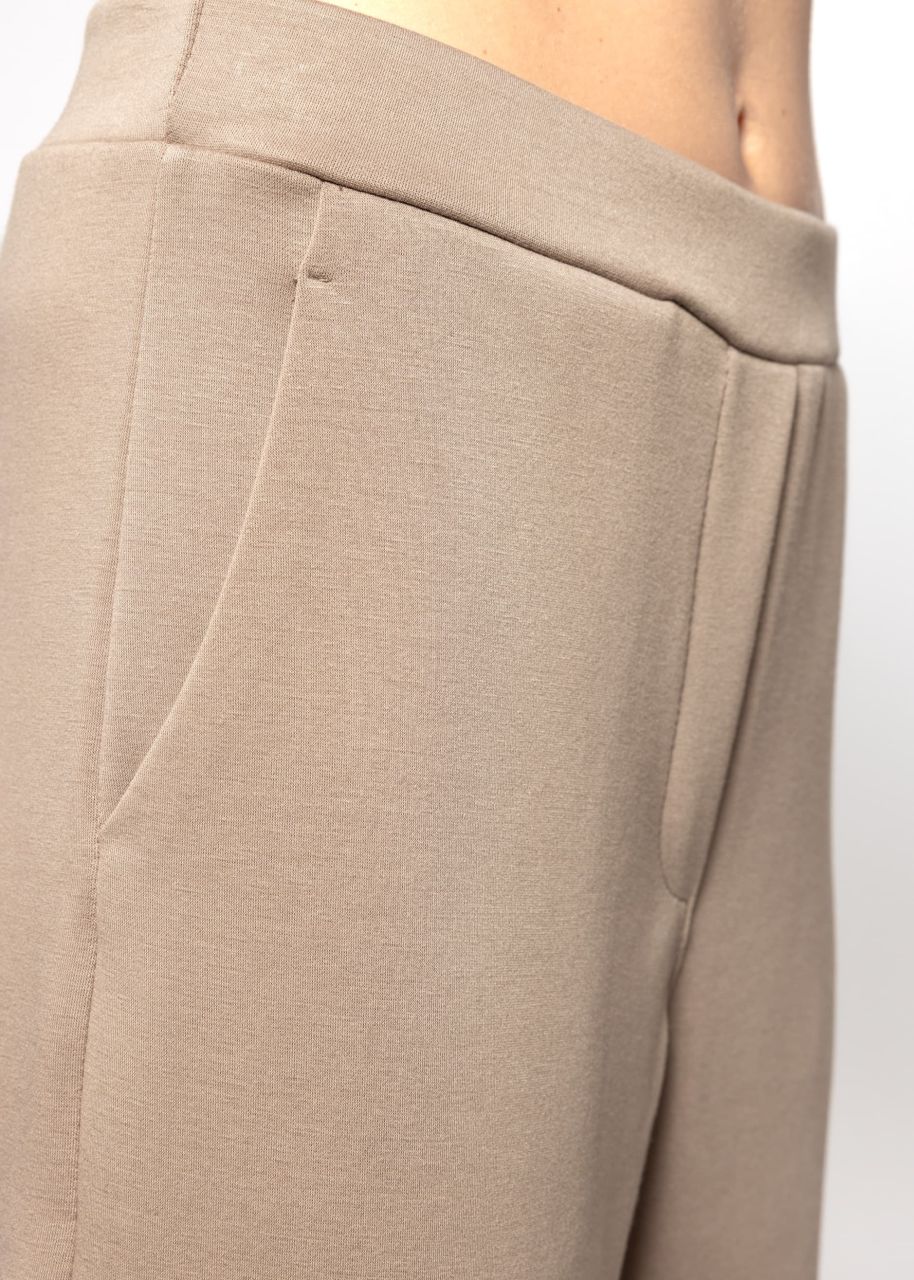 Soft jogging trousers - taupe