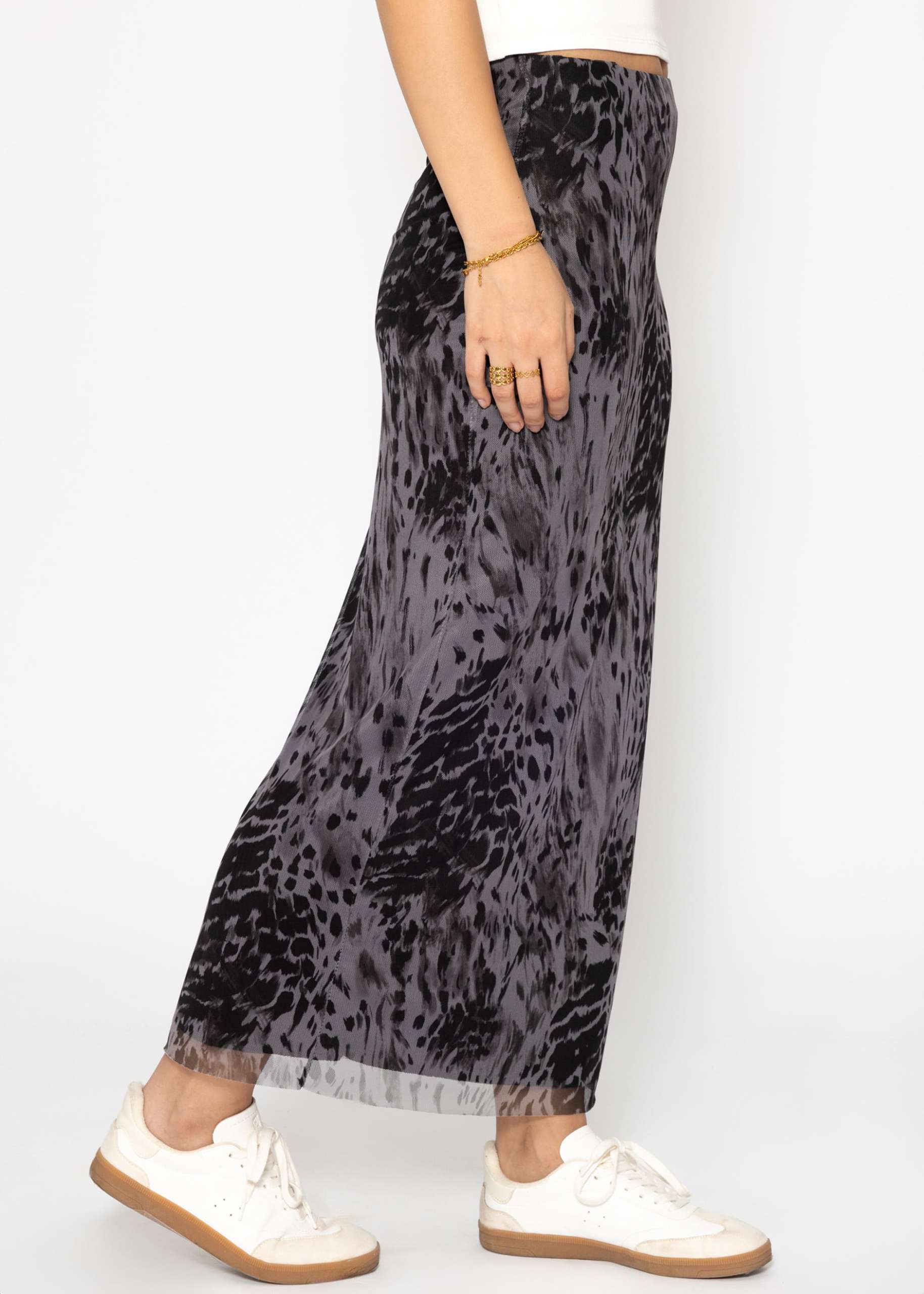 Leo mesh skirt - grey