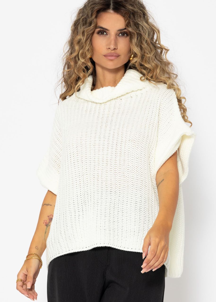 Jumper with turtleneck - offwhite